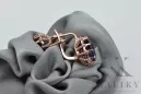 Vintage rose 14k 585 or alexandrite boucles d'oreilles vec079 Vintage