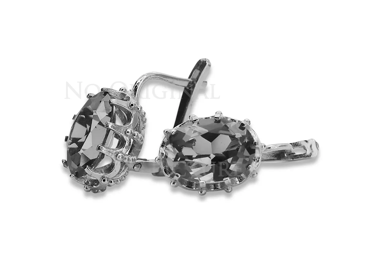 Vintage rose 14k 585 or boucles d'oreilles réglage vec079