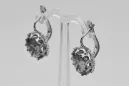 Vintage rose 14k 585 or boucles d'oreilles réglage vec079