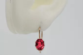 copy of Russische Sowjetische Rose Pink 14k 585 Gold Ohrringe vec196 Alexandrit Rubin Smaragd Saphir ...