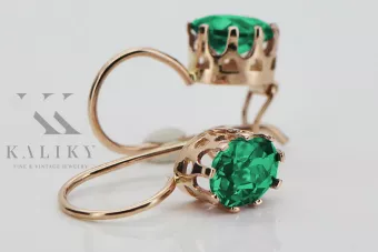 copy of Русский Советский розовый 14k 585 золотые серьги vec196 александрит рубин изумрудный сапфир ...