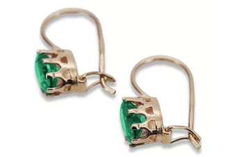 copy of Русский Советский розовый 14k 585 золотые серьги vec196 александрит рубин изумрудный сапфир ...