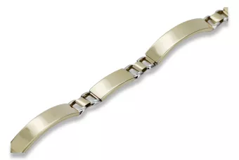 Jaune italien Unique 14k 585 bracelet en or cb167y