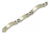 Italian yellow Unique 14k 585 gold bracelet cb167y
