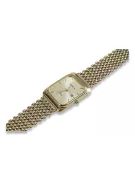 Złoty zegarek 14k 585 z bransoletą męski Geneve mw001y&mbw004y20cm