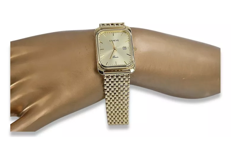 Gold men's watch Geneve ★ https://zlotychlopak.pl/ru/ ★ Золотая чистота 585 333 Низкая Цена!