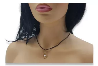 Rus sovietic a crescut 14k 585 pandantiv perla de aur vppr002