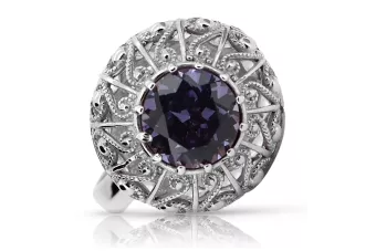 Russian Soviet rose 14k 585 gold Alexandrite Ruby Emerald Sapphire Zircon ring  vrc059