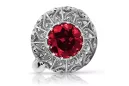 Russische sowjetische Rose 14 Karat 585 Gold Alexandrit Rubin Smaragd Saphir Zirkon Ring vrc059
