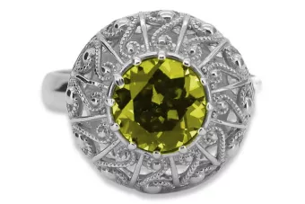Ruso soviético rosa 14k 585 oro Alejandrita Rubí Esmeralda Zafiro Circón anillo vrc059