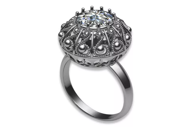 Ruso soviético rosa 14k 585 oro Alejandrita Rubí Esmeralda Zafiro Circón anillo vrc059