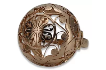 Russisch Sowjet rosa 14 Karat 585 gold Vintage Ring vrn014