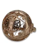 Russian Soviet rose pink 14k 585 gold Vintage ring vrn014