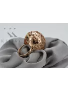 Руски съветски розов розов 14k 585 златен винтажен пръстен vrn014