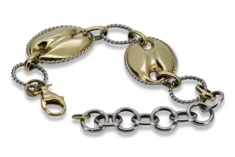 Náramek se žlutým 14k zlatem ★ Zlotychlopak.pl ★ zlato 585 333 levné