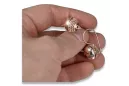 silver 925 rose gold plated  Vintage earrings ven122rp