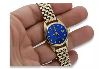 Reloj de oro para hombre Geneve ★ zlotychlopak.pl ★ Pureza de oro 585 333 Precio bajo!