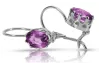 Vintage Vintage 925 Silver Amethyst earrings vec196s
