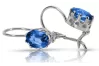 Vintage Vintage 925 Silver Sapphire earrings vec196s