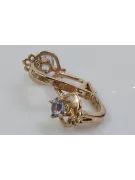 Russische Sowjetische Rose Pink 14k 585 Gold Vintage Ohrringe vec099 Alexandrit Rubin Smaragd Saphir