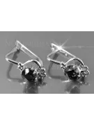 Ruso soviético rosa rosa 14k 585 oro Vintage pendientes vec099 alejandrita rubí esmeralda zafiro