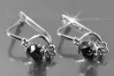 Rusijos sovietų rožė rožė 14k 585 aukso Vintage auskariai vec099 aleksandritas rubinas emeraldas safiras
