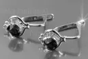 Rusijos sovietų rožė rožė 14k 585 aukso Vintage auskariai vec099 aleksandritas rubinas emeraldas safiras