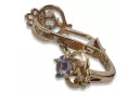 Vintage rose pink 14k 585 gold Vintage earrings vec099 alexandrite ruby emerald sapphire