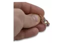 Kolczyki z różowego 14k 585 złota vec099 aleksandryt rubin szmaragd szafir