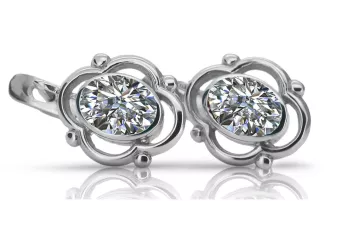 copy of Plata soviética rusa 925 Alejandrita Rubí Esmeralda Zafiro Aguamarina Zircón ... Pendientes VEC033SRussian Soviet style
