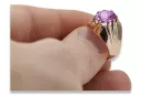 Russian Soviet rose 14k 585 gold Alexandrite Ruby Emerald Sapphire Zircon ring  vrc016