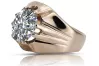 Vintage Rose pink 14k Gold 585 cubic zircon Ring Vintage vrc016