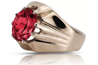 Vintage Rose 14k Gold 585 Ruby Ring vrc016 Vintage