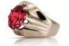 Vintage Rose 14k Gold 585 Ruby Ring vrc016 Vintage