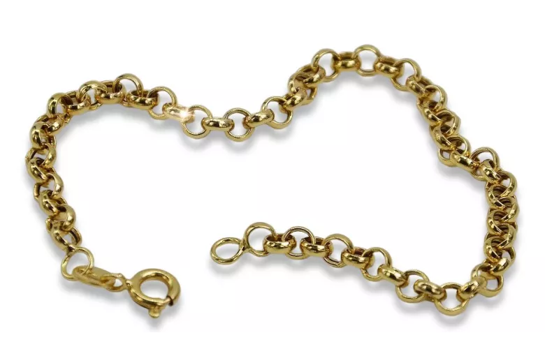 Italian yellow 14k gold Anchor Kenik Lady bracelet cb025y