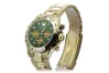 Złoty zegarek z bransoletą męski 14k Geneve mw014ydgr&mbw017y
