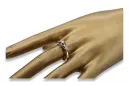 Radziecki 14k 585 złoty Rosyjski pierścionek z różowego złota z Aleksandrytem Rubinem Szafirem Szmaragdem Cyrkonią vrc303