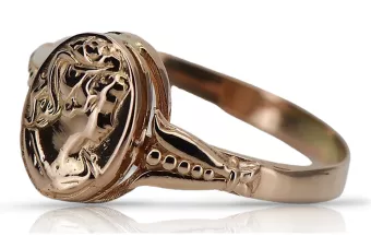 Rose russe rose 14k 585 or Vintage ring vrn001