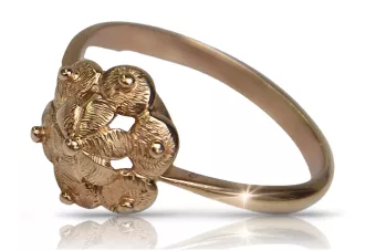 Rose russe rose 14k 585 or Vintage ring vrn004