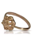 Radziecki 14k 585 złoty Rosyjski pierścionek z różowego złota vrn004