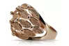 Vintage rose pink 14k 585 gold Vintage ring vrn045