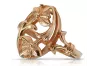 Vintage rose pink 14k 585 gold Vintage ring vrn070