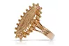 Vintage rose pink 14k 585 gold Vintage ring vrn120