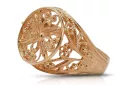 Russian Soviet rose pink 14k 585 gold Vintage ring vrn133