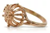 Vintage rose pink 14k 585 gold Vintage ring vrn179