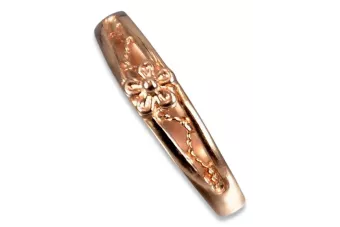 Σοβιετικό 14k 585 χρυσό Ρωσικό ροζ χρυσό δαχτυλίδι vrn187