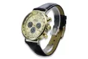 Жовтий 14k 585 золотий чоловічий годинник Geneve mw012y-gb