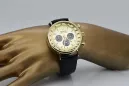 Жълт 14k 585 златен мъжки часовник Geneve mw012y-gb