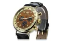 Reloj de hombre amarillo 14k 585 oro Geneve mw012y-br
