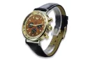 Жълт 14k 585 златен мъжки часовник Geneve mw012y-br